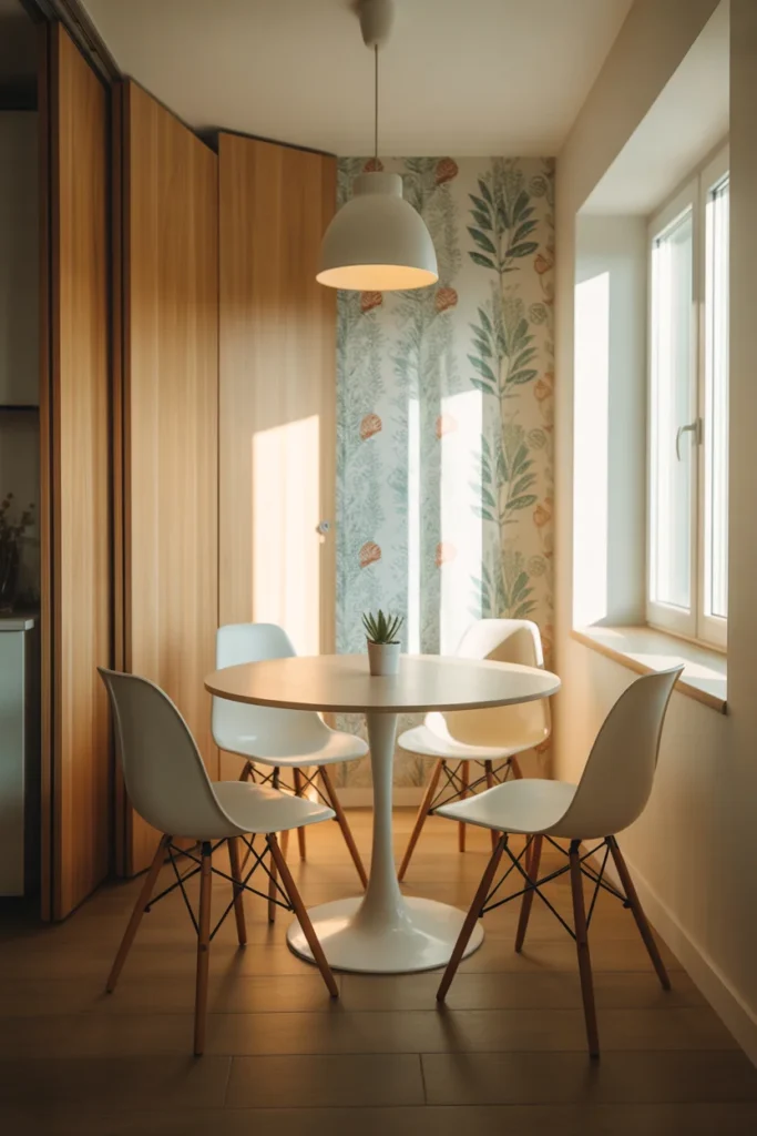 25 Modern Small Dining Room Ideas for 2026 | Stylish & Space-Saving Solutions 22 a photograph of a charming dining nook