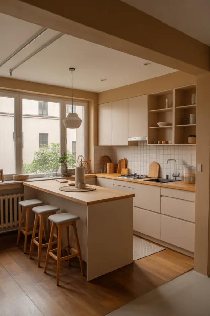 25 Modern Small Dining Room Ideas for 2026 | Stylish & Space-Saving Solutions 19 a small open plan kitchen and dining area