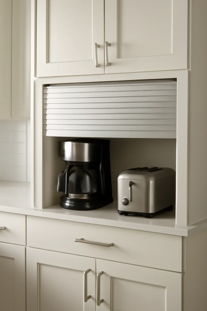 17 Kitchen Equipment Storage Ideas to Keep Your Space Organized 5 appliance garage