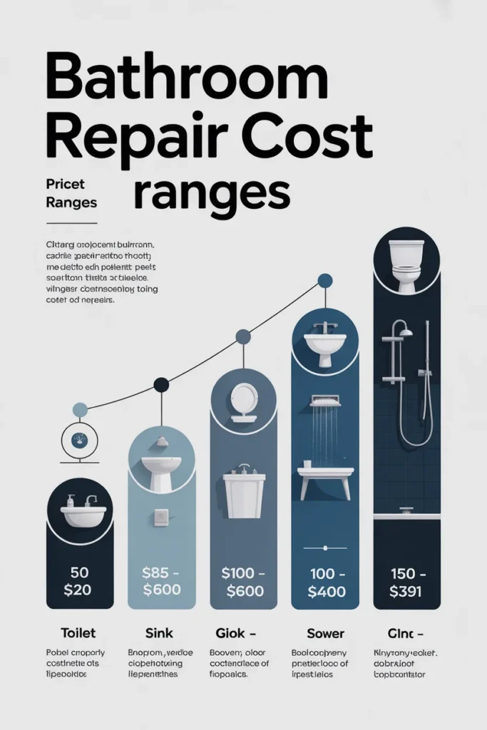 Bathroom Renovation Costs in 2025: Design Inspiration and Material Guide 2 bathroom repair cost ranges