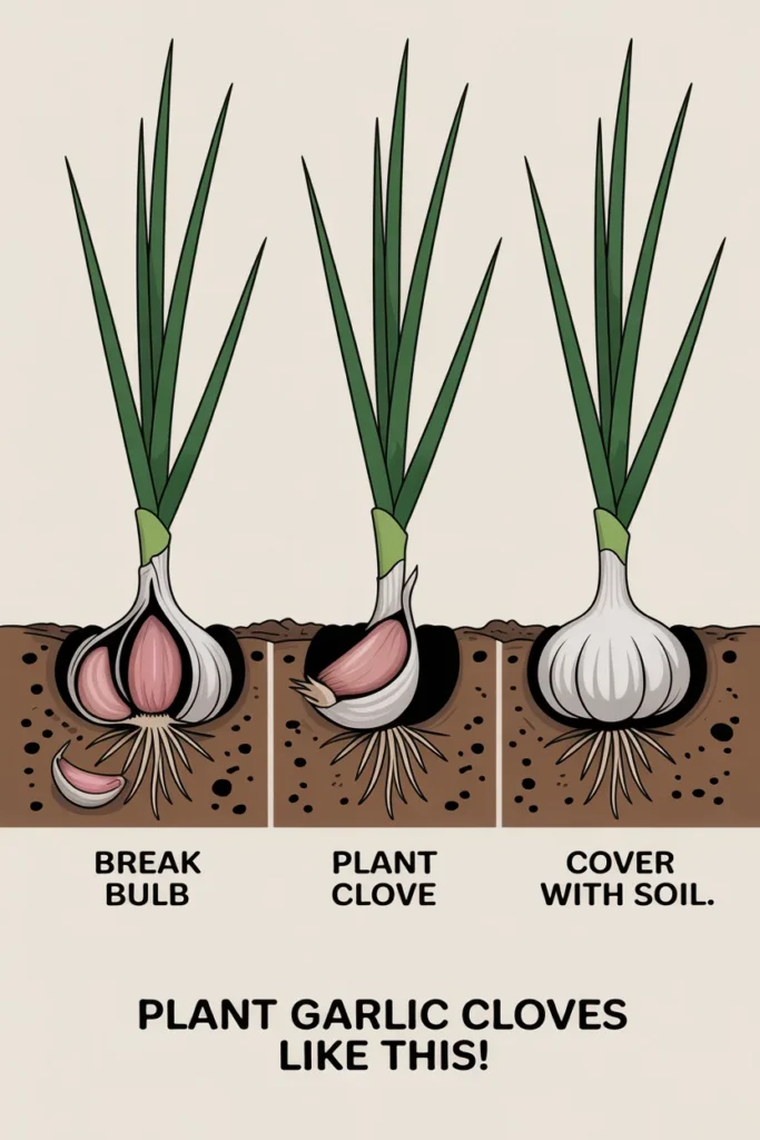 Grow Garlic in Containers: Easy Step-by-Step Guide 5 clean infographic