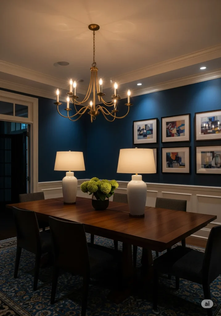 30 Modern Classy Dining Room Decor Ideas 31 dining room with a layered lighting scheme