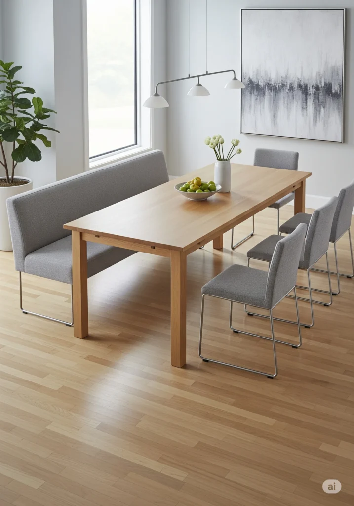30 Modern Classy Dining Room Decor Ideas 30 dining room with inviting bench seating