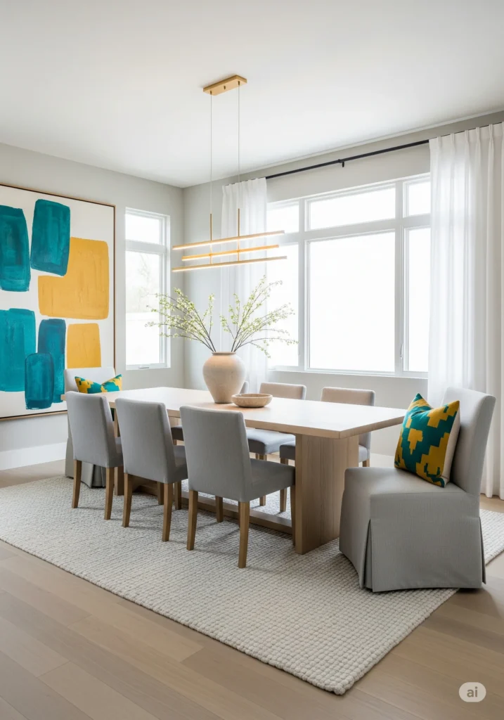 30 Modern Classy Dining Room Decor Ideas 25 dining room with unexpected color combinations