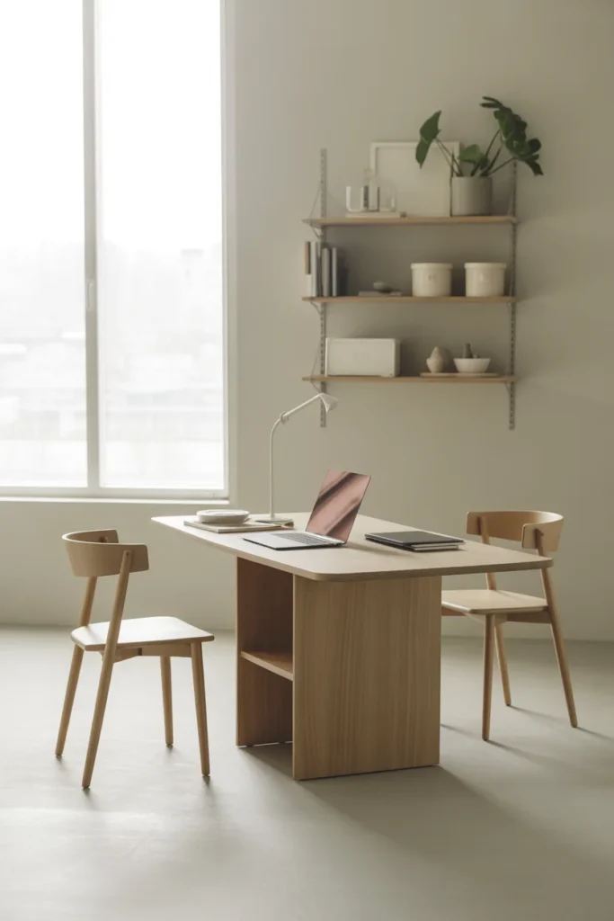 25 Modern Small Dining Room Ideas for 2026 | Stylish & Space-Saving Solutions 23 dining space that doubles as a home office