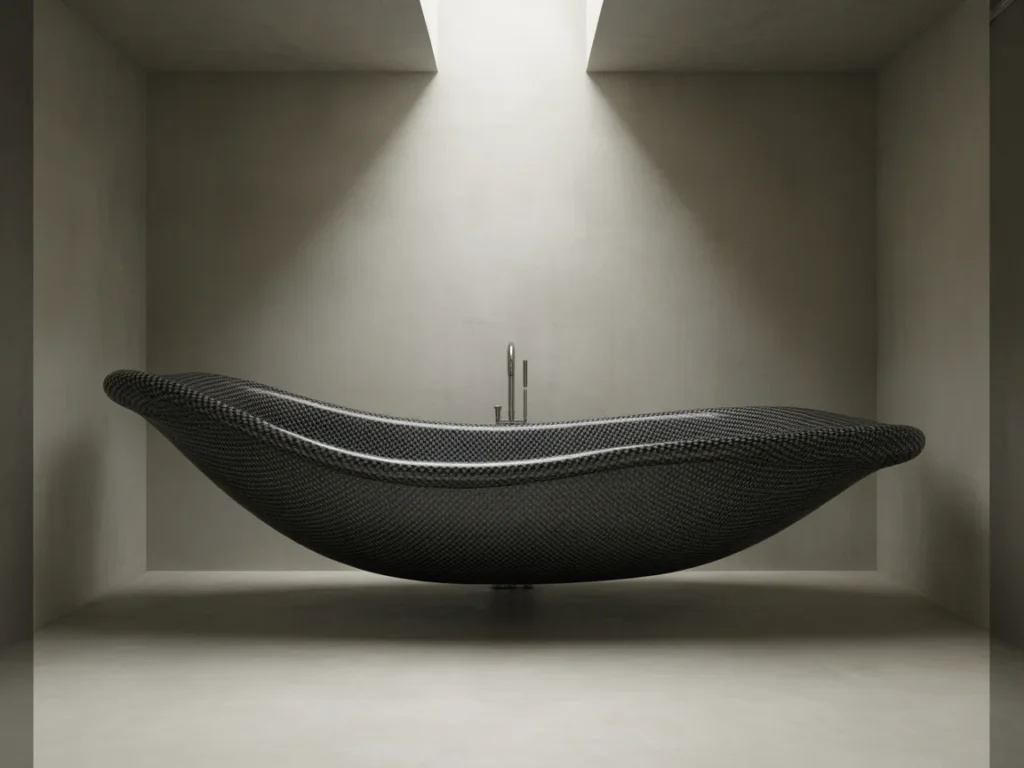 15 Stunning Bathtub Ideas to Transform Your Bathroom Remodel in 2025 4 futuristic black carbo