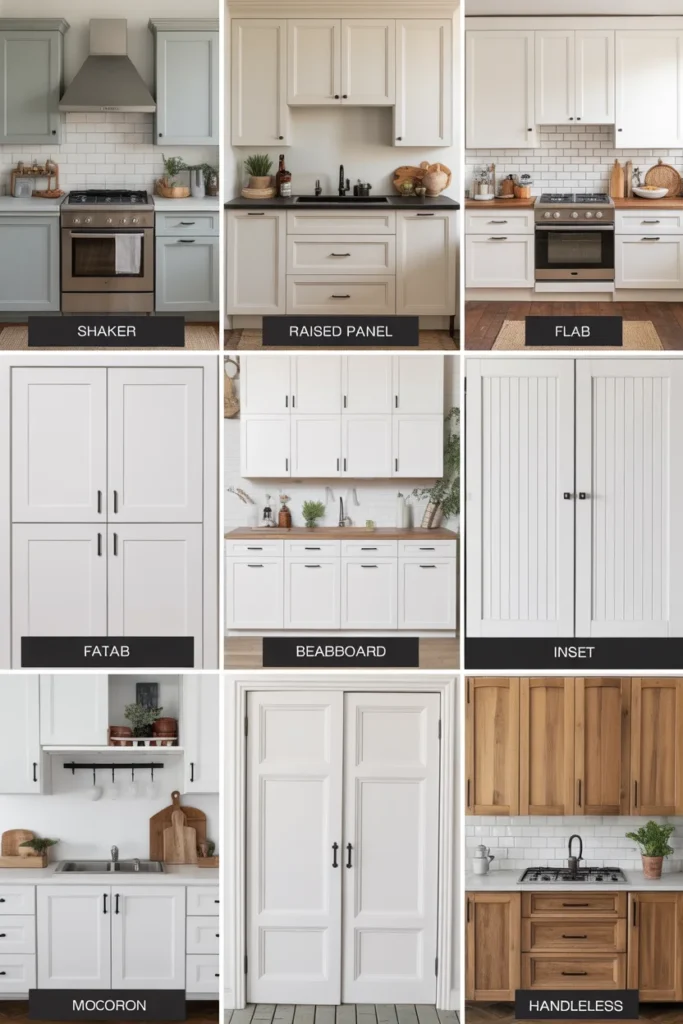 10x12 Kitchen Cabinet Cost in 2025 – Real Prices, Materials & Budget Guide 9 grid layout showing 6 popular cabinet