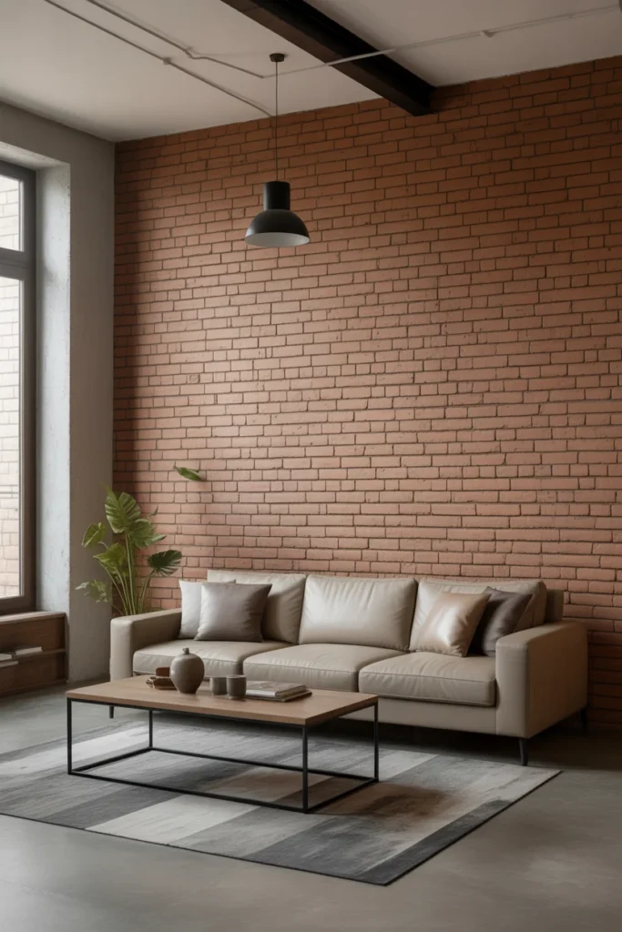 6 industrial minimalist living room