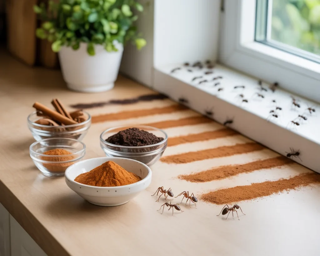 7 Proven Ways to Get Rid of Kitchen Ants Fast – Say Goodbye to Ants Today 3 kitchen counter with natural repellents