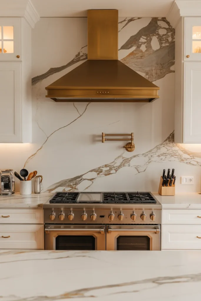 20 Modern Kitchen Luxury Ideas -Start Your Dream Design 2 luxury kitchen Calacatta marble slab