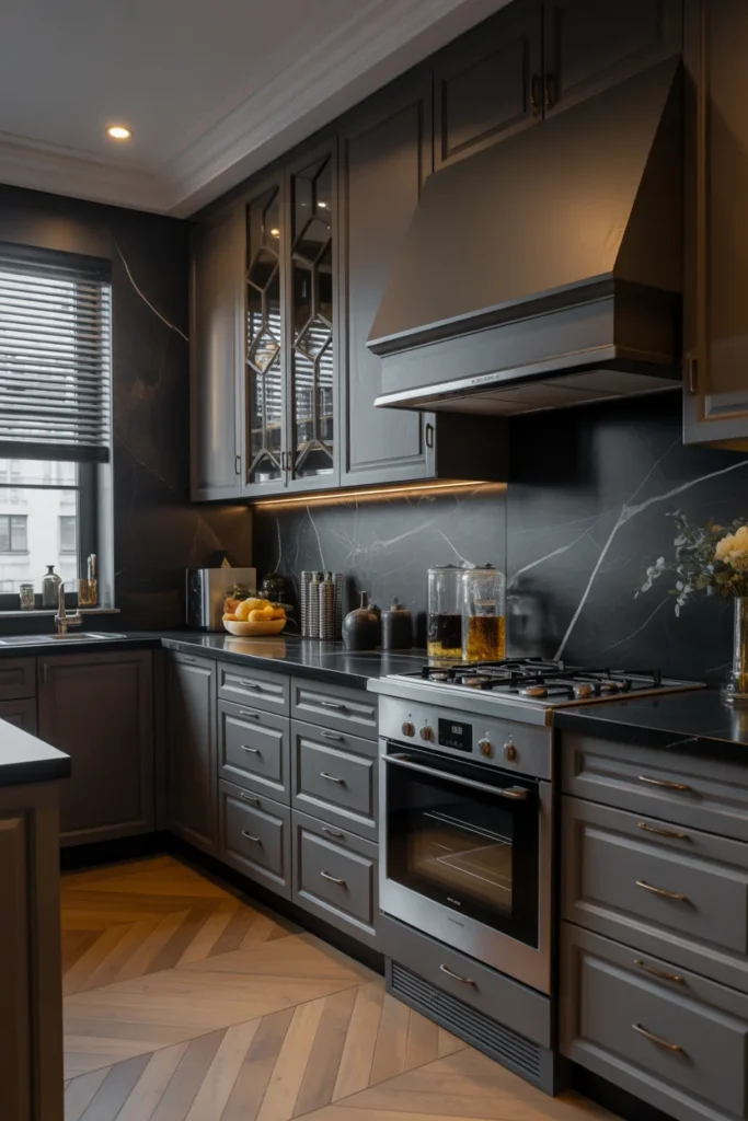 24 Modern Luxury Kitchen Designs to Inspire Your Dream Home 17 luxury kitchen with dark grey kitchen