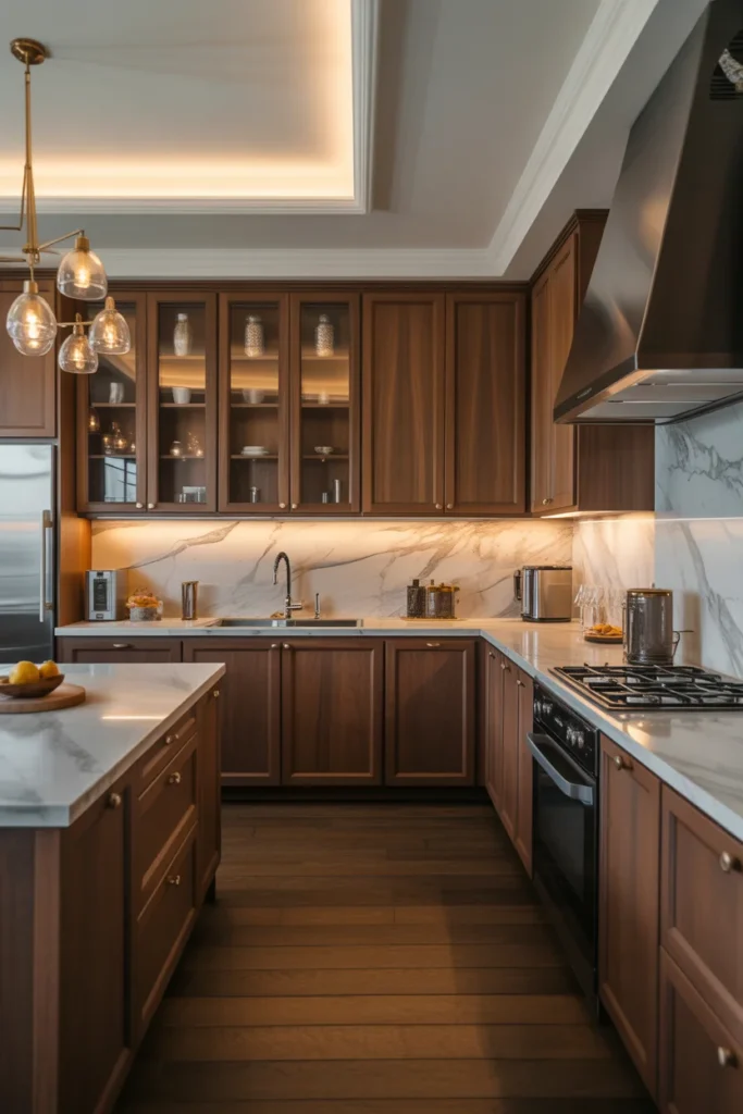 24 Modern Luxury Kitchen Designs to Inspire Your Dream Home 8 luxury kitchen with dark wood