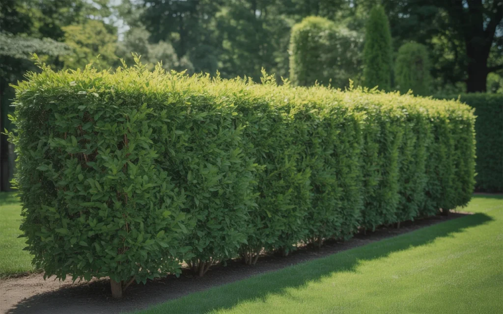10 Cheap and Easy Privacy Fence Ideas 7 mature privet hedge privacy screen