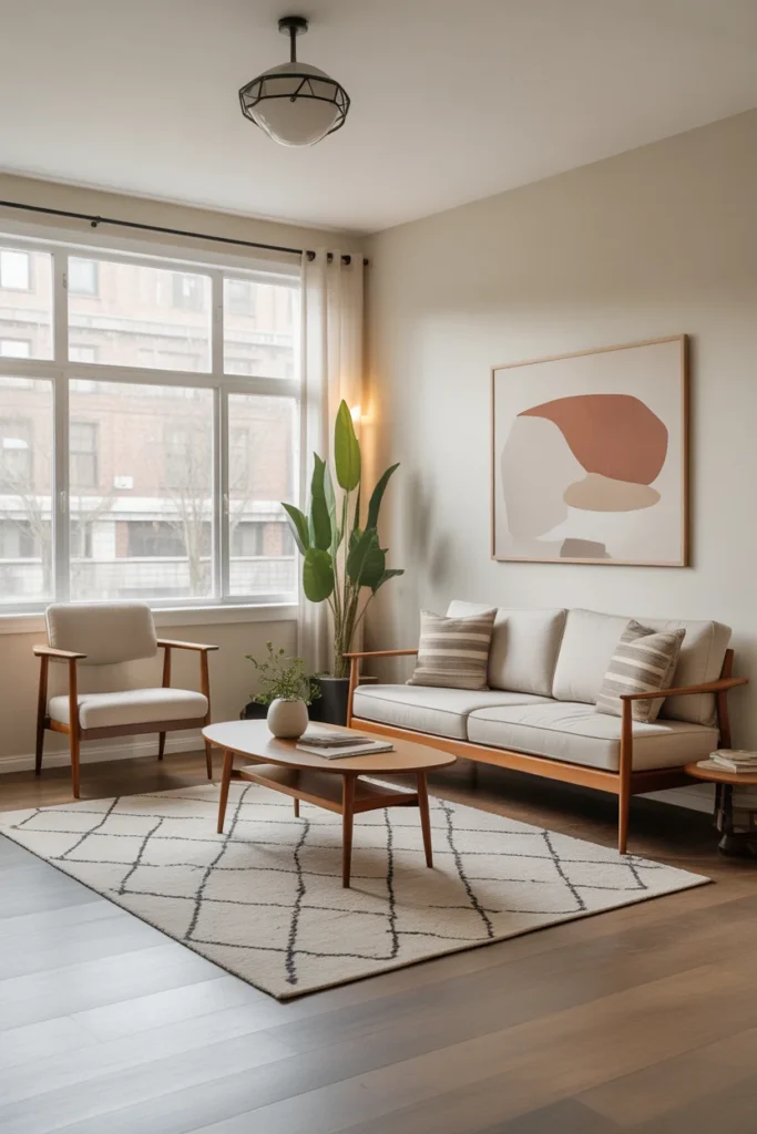8 mid century modern minimalist living room