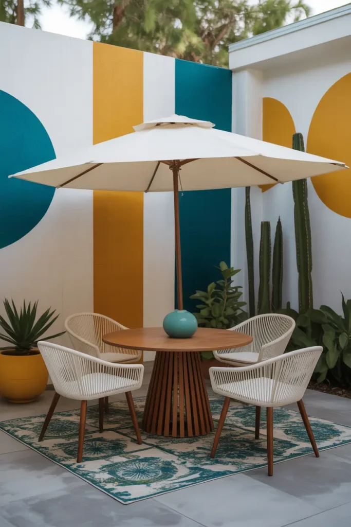 20+ Inspiring Patio Ideas for a Cozy Outdoor Space 19 mid century modern patio