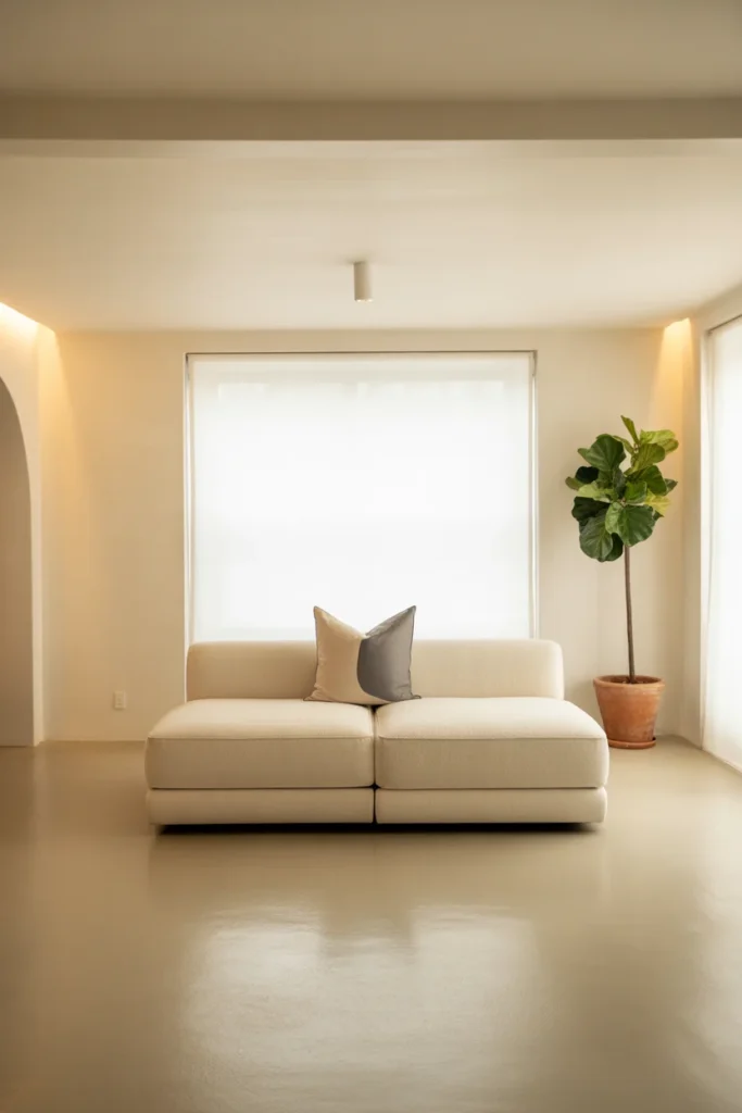 2 minimalist living room 1