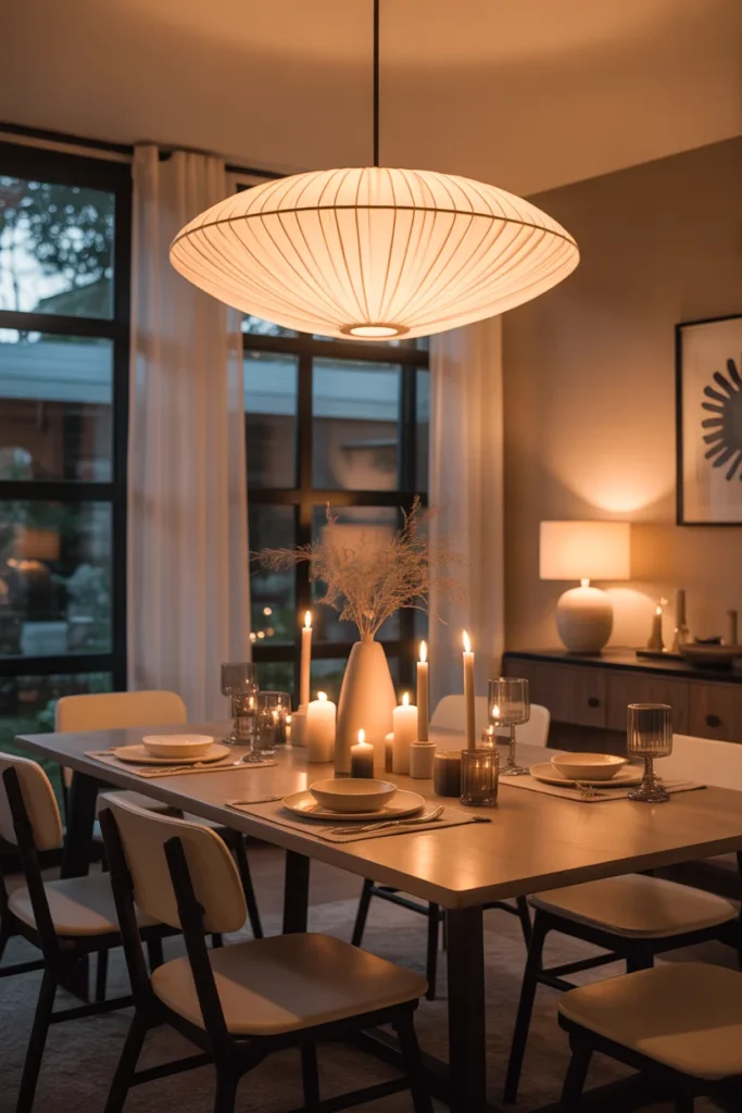 25 Modern Small Dining Room Ideas for 2026 | Stylish & Space-Saving Solutions 11 modern dining room with multiple light sources