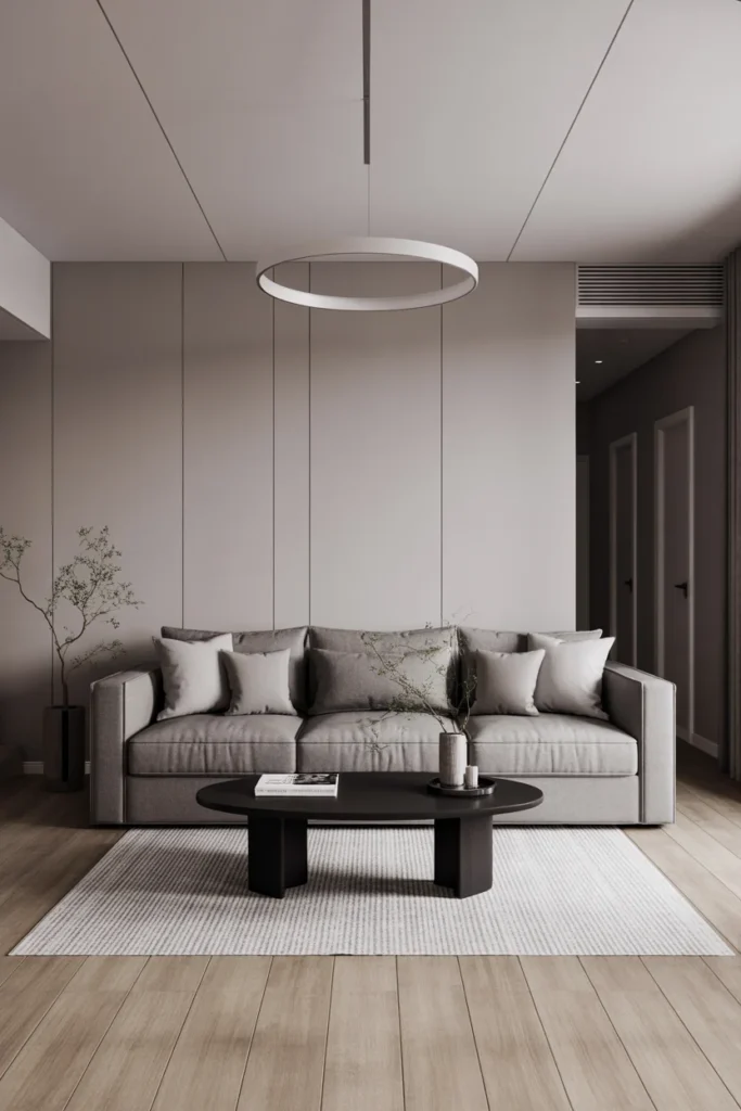 5 monochrome minimalist living room