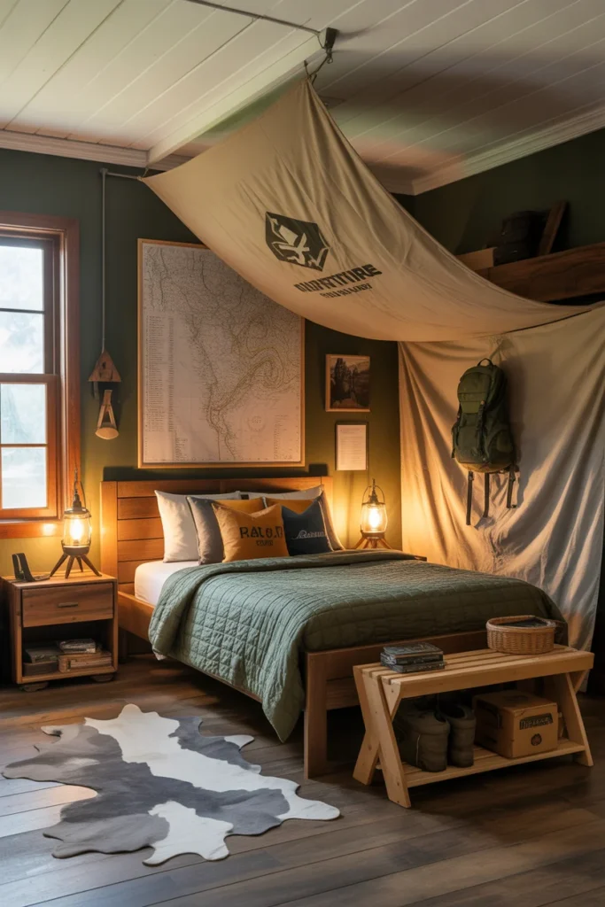18 Creative Kids Bedroom Ideas for Boys: Adventurous,Modern, and Organized Spaces 14 outdoor adventure boy bedroom