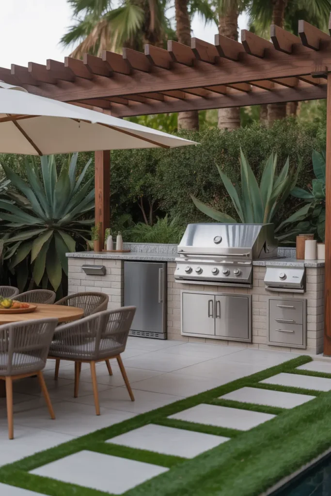 20+ Inspiring Patio Ideas for a Cozy Outdoor Space 18 outdoor kitchen area