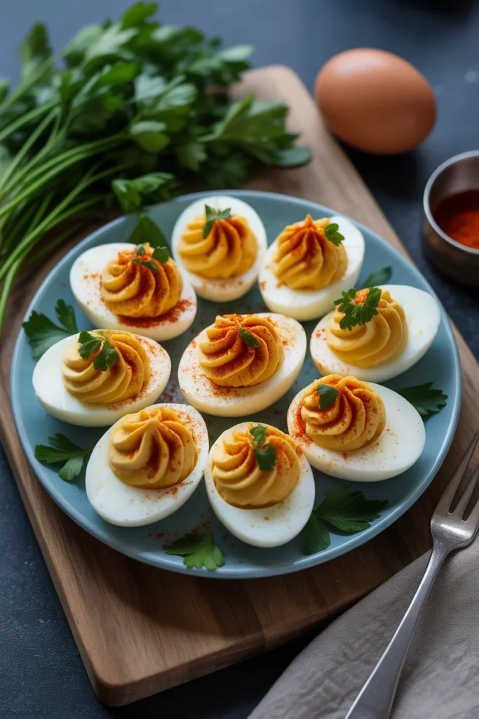 20 Simple Thanksgiving Dinner Recipes for a Perfect Holiday Feast 18 plate of deviled eggs