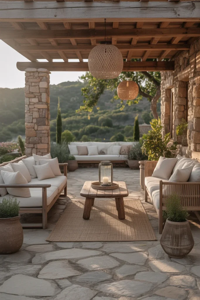 20+ Inspiring Patio Ideas for a Cozy Outdoor Space 15 rustic stone patio