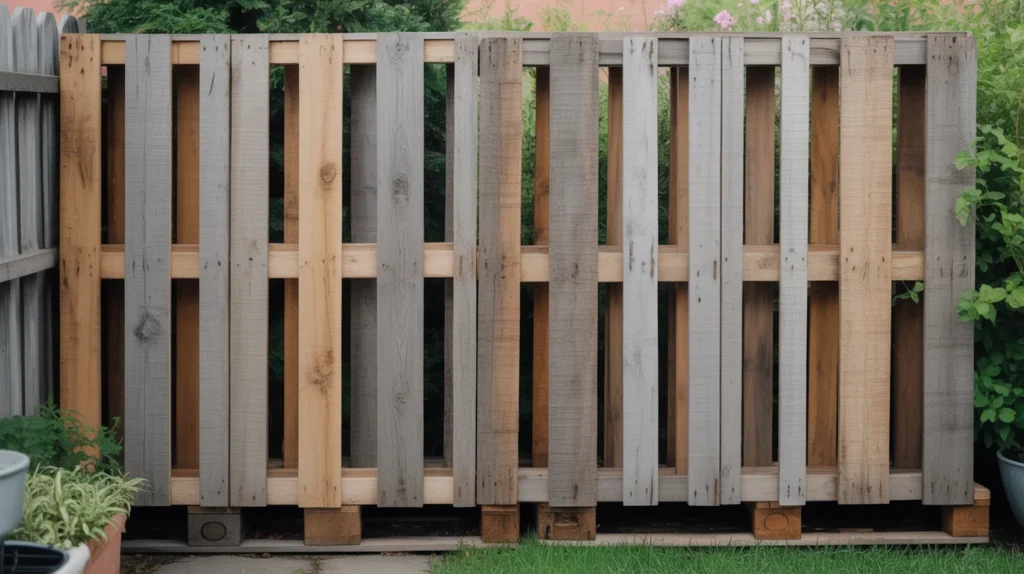 10 Cheap and Easy Privacy Fence Ideas 5 rustic wooden pallet fence