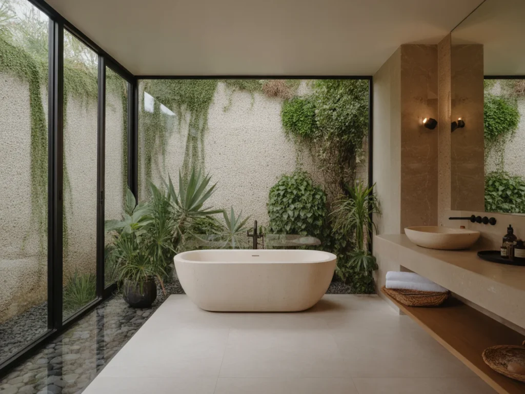 15 Stunning Bathtub Ideas to Transform Your Bathroom Remodel in 2025 15 serene bathroom with freestanding tub