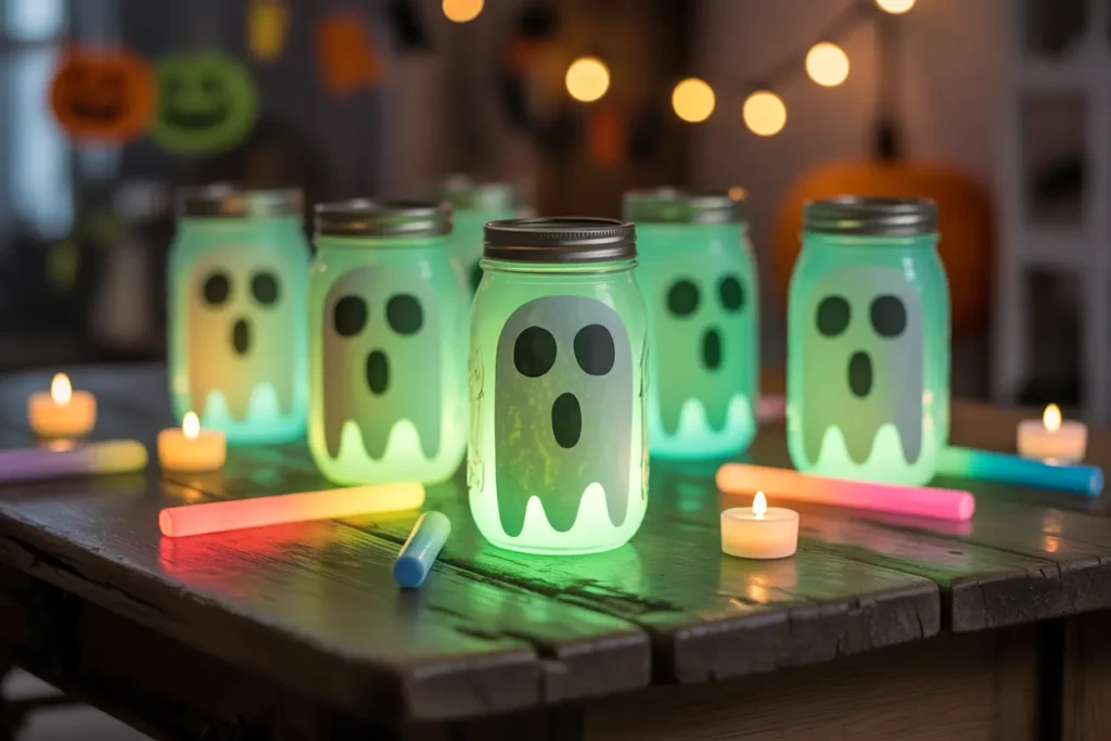 30 Unique & Trending Halloween Decoration Ideas for 2025 23 showcases a collection of jar