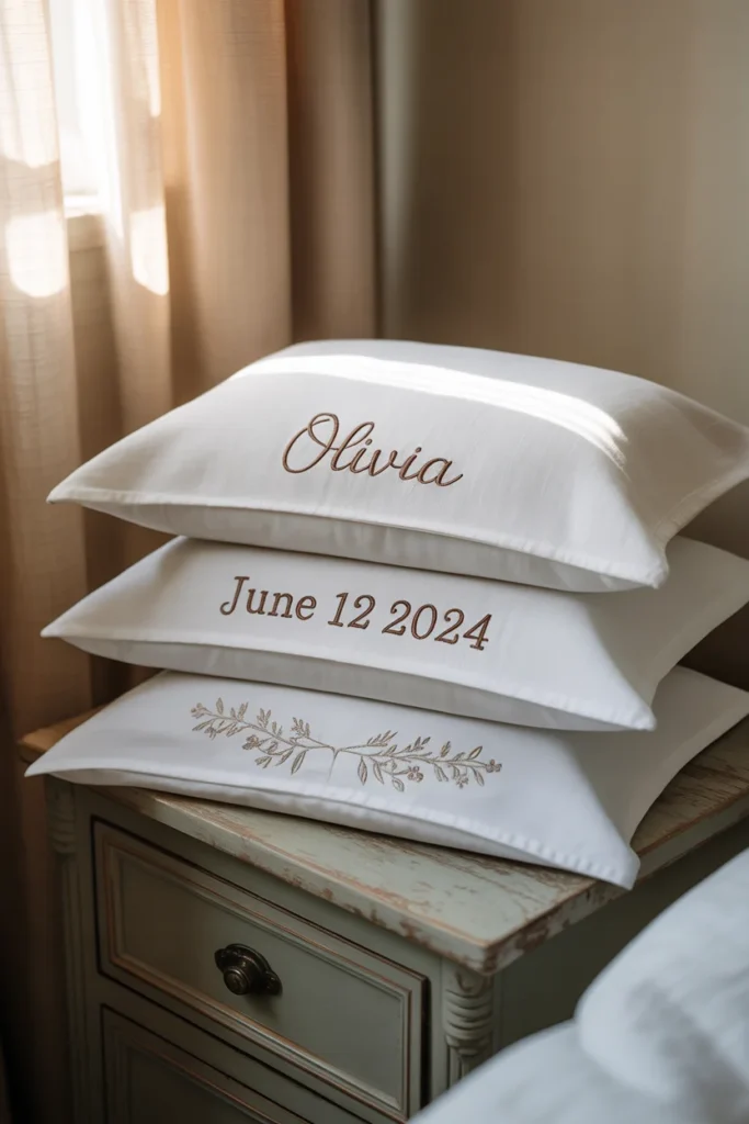 stack of three Pillows
