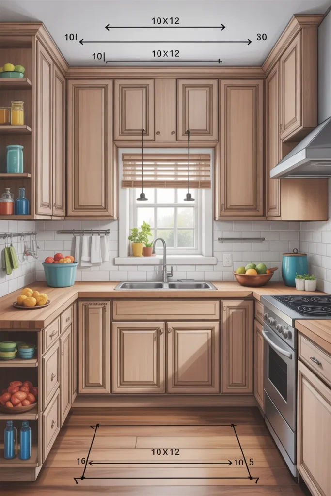 10x12 Kitchen Cabinet Cost in 2025 – Real Prices, Materials & Budget Guide 2 top down floor plan view