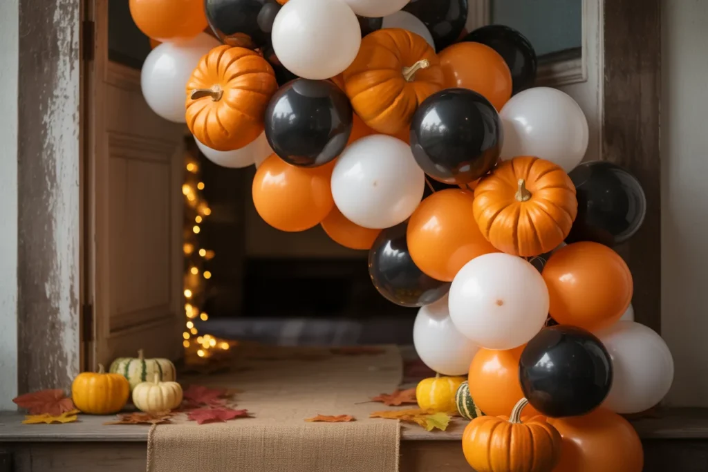 30 Unique & Trending Halloween Decoration Ideas for 2025 20 vibrant balloon garlan