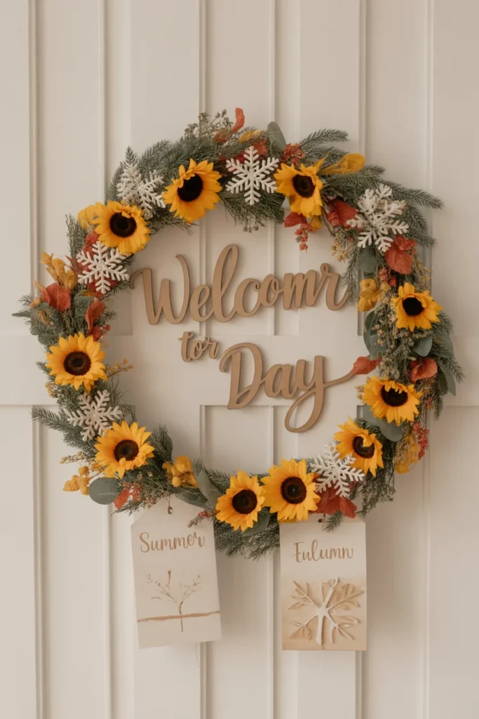 20 Stunning Wedding Welcome Sign Ideas You’ll Love 13 welcomr to our day snowflakes and evergr fsD43b0dT828iC904IWxmg LqvQQILmR5Ckx9PXQTXV Q