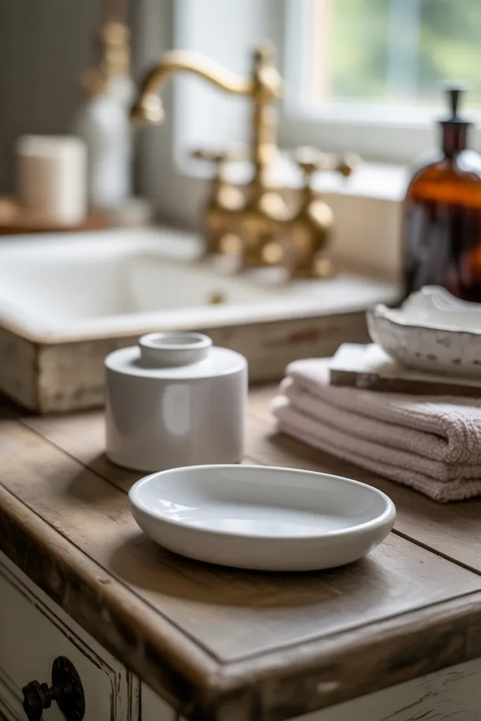 17 Bathroom Accessories Sets to Upgrade Your Space 5 white ceramic accessories
