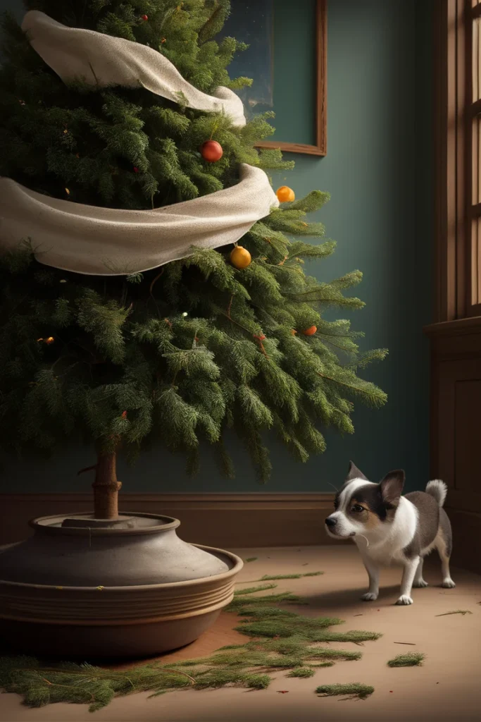 Christmas Tree Safety Tips for Pets You’ll Wish You Knew Sooner 6 A Christmas tree with a covered water reservoir