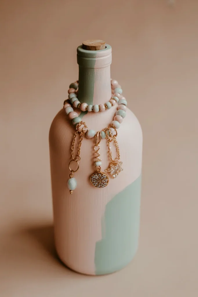 15 Creative DIY Recycled Bottle Decorations for Your Home 13 A decorative bottle with the top cut off