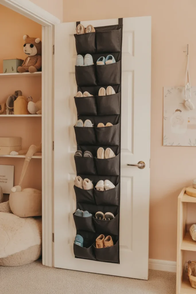 Top 10 Shoe Racks for Kids’ Shoes: Fun, Functional, and Perfect for Any Room 11 An over the door shoe rack for kids