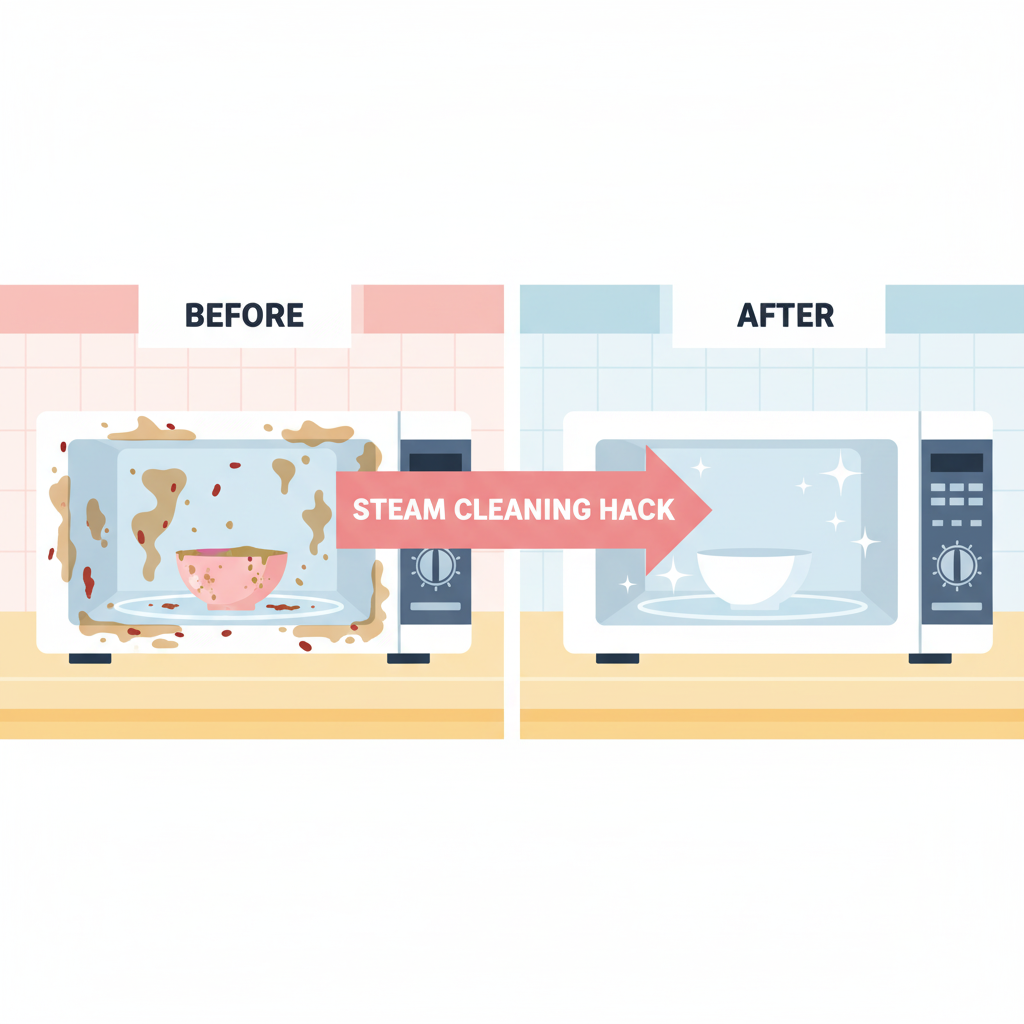 Easy Microwave Cleaning Hacks: Get a Sparkling Clean Microwave in Minutes 5 Before and After Comparison