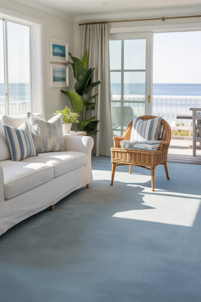20+ Best Family Room Carpet Ideas for a Stylish & Cozy Home 15 Blue Carpet