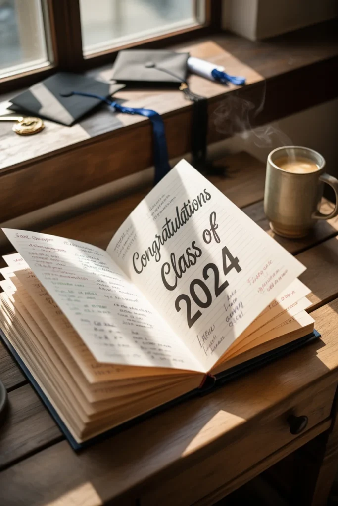 14+ Unique Graduation Signing Board Designs for a Memorable Celebration 13 Book style graduation signing board