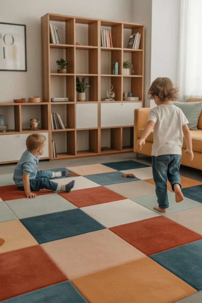 20+ Best Family Room Carpet Ideas for a Stylish & Cozy Home 9 Carpet Tiles 1