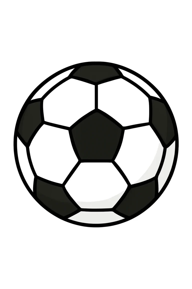 How to Draw a Soccer Ball (Easy Step-by-Step Guide for Kids & Beginners)