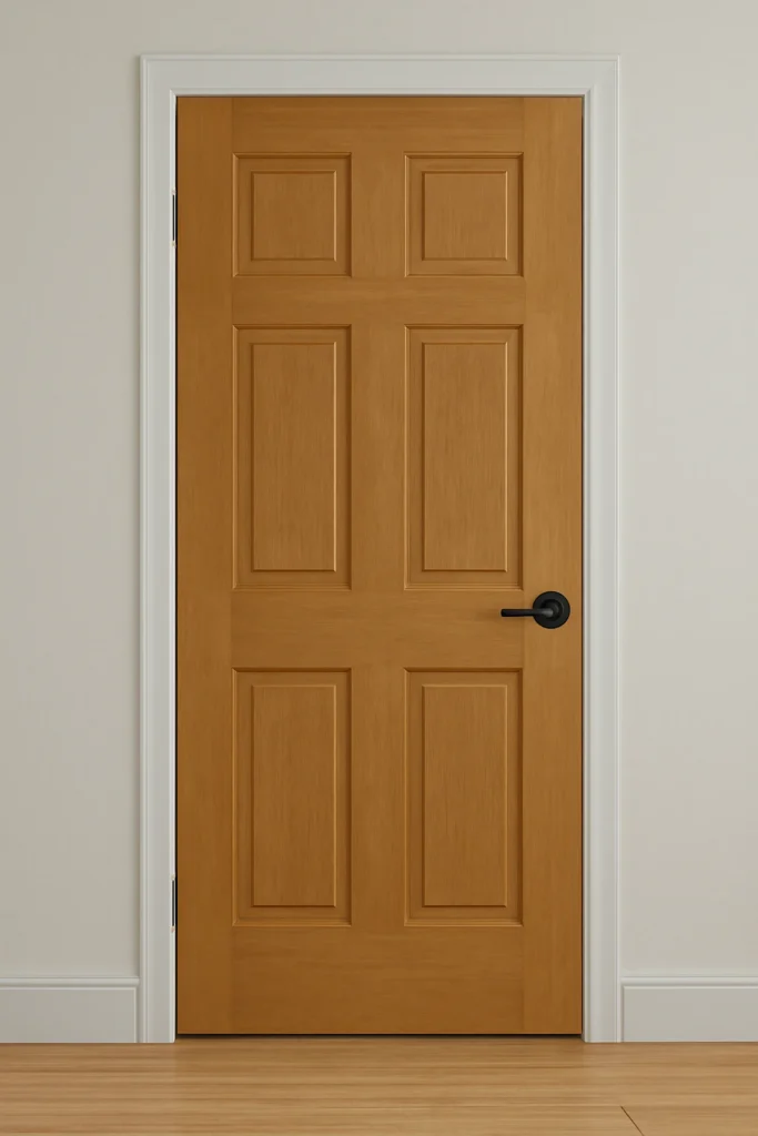 15 Beautiful Door Designs to Enhance Your Home's Aesthetic 3 Classic Wooden Door with Panels