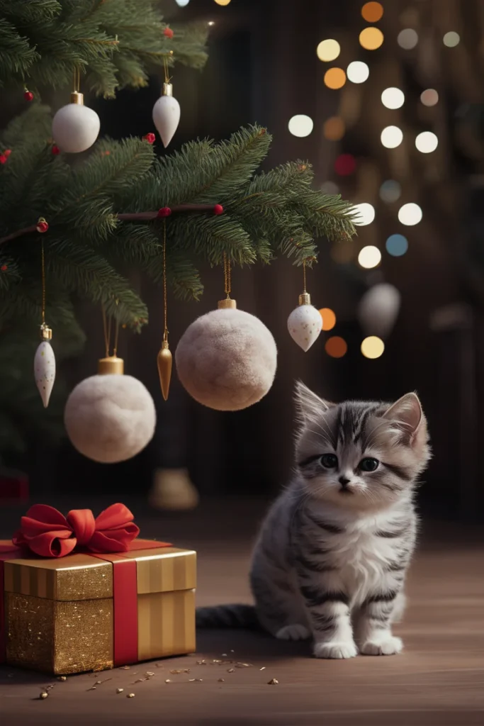 Christmas Tree Safety Tips for Pets You’ll Wish You Knew Sooner 9 Close up of a Christmas tree branch