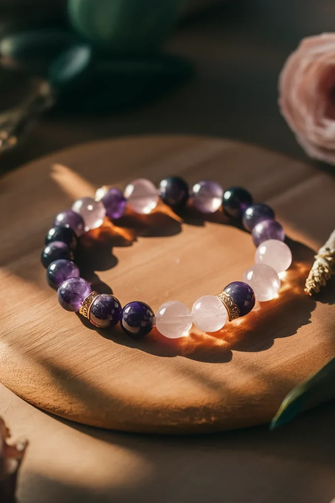 13+ Creative Beaded Bracelet Ideas to Try in 2025 | DIY Jewelry Inspiration 9 Crystal healing beaded bracelet with amethyst
