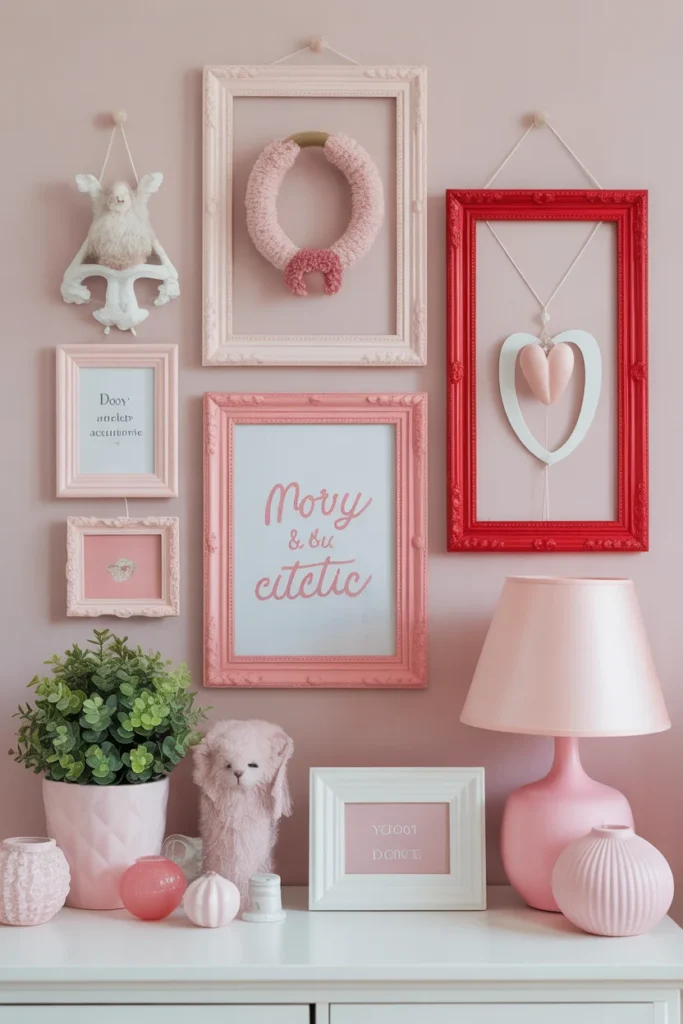 Coquette Pink & Red Wall Decor Ideas for a Chic and Stylish Home 8 DIY wall decor ideas