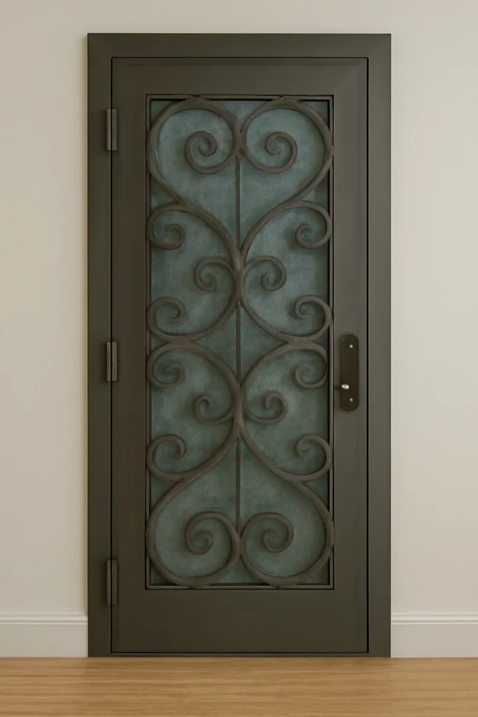 15 Beautiful Door Designs to Enhance Your Home's Aesthetic 14 Decorative Iron Door