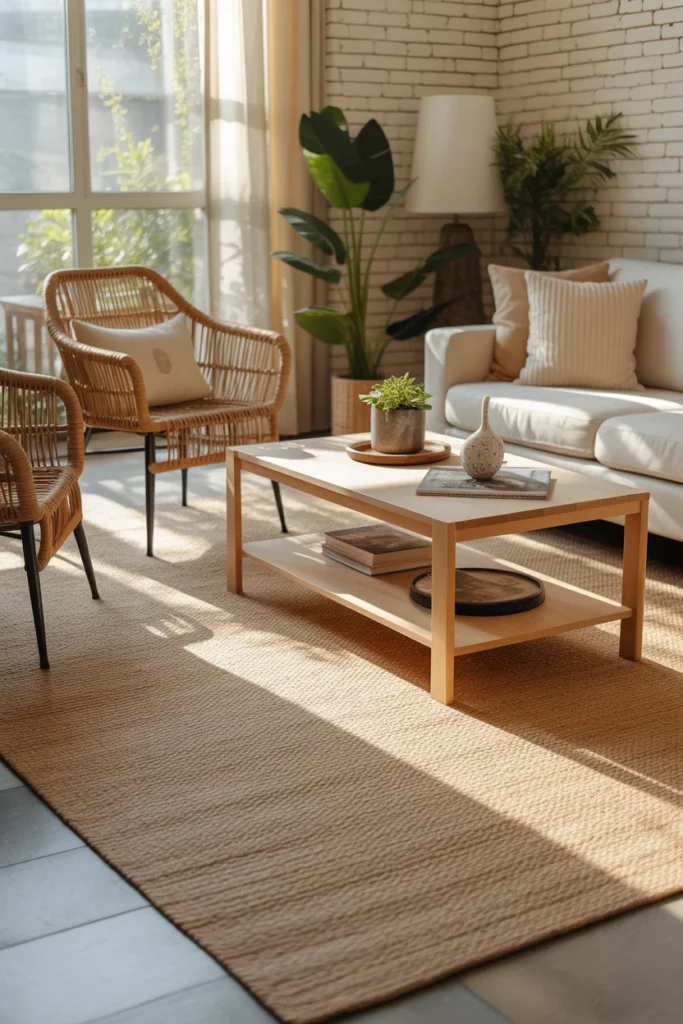 20+ Best Family Room Carpet Ideas for a Stylish & Cozy Home 13 Eco Friendly Jute Carpet