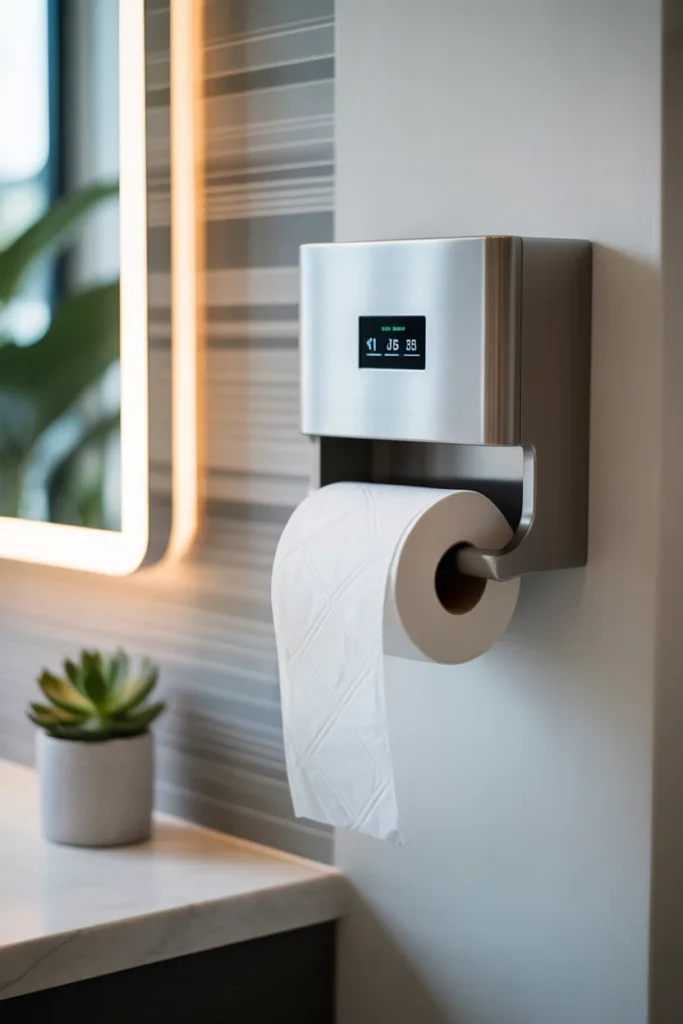 Embrace technology with smart toilet paper holders