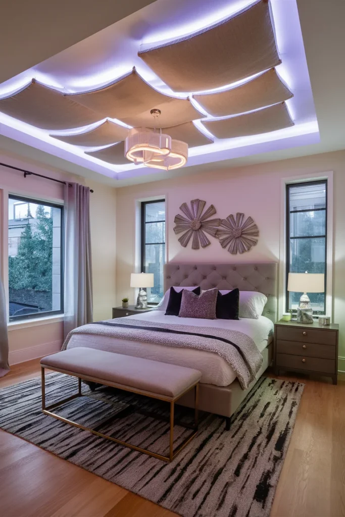 11 Modern Ceiling Decoration Ideas | Trending Designs for 2025 Homes 9 Fabric Stretched Ceilings